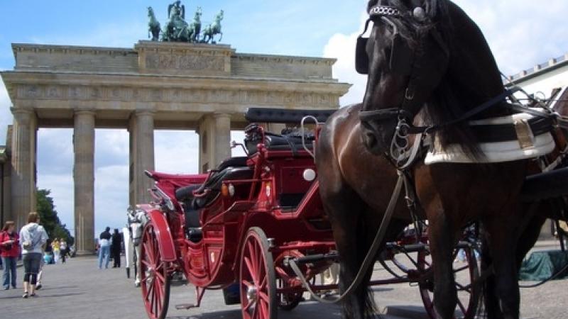 Horse carriage is traditional touristic attraction in Berlin